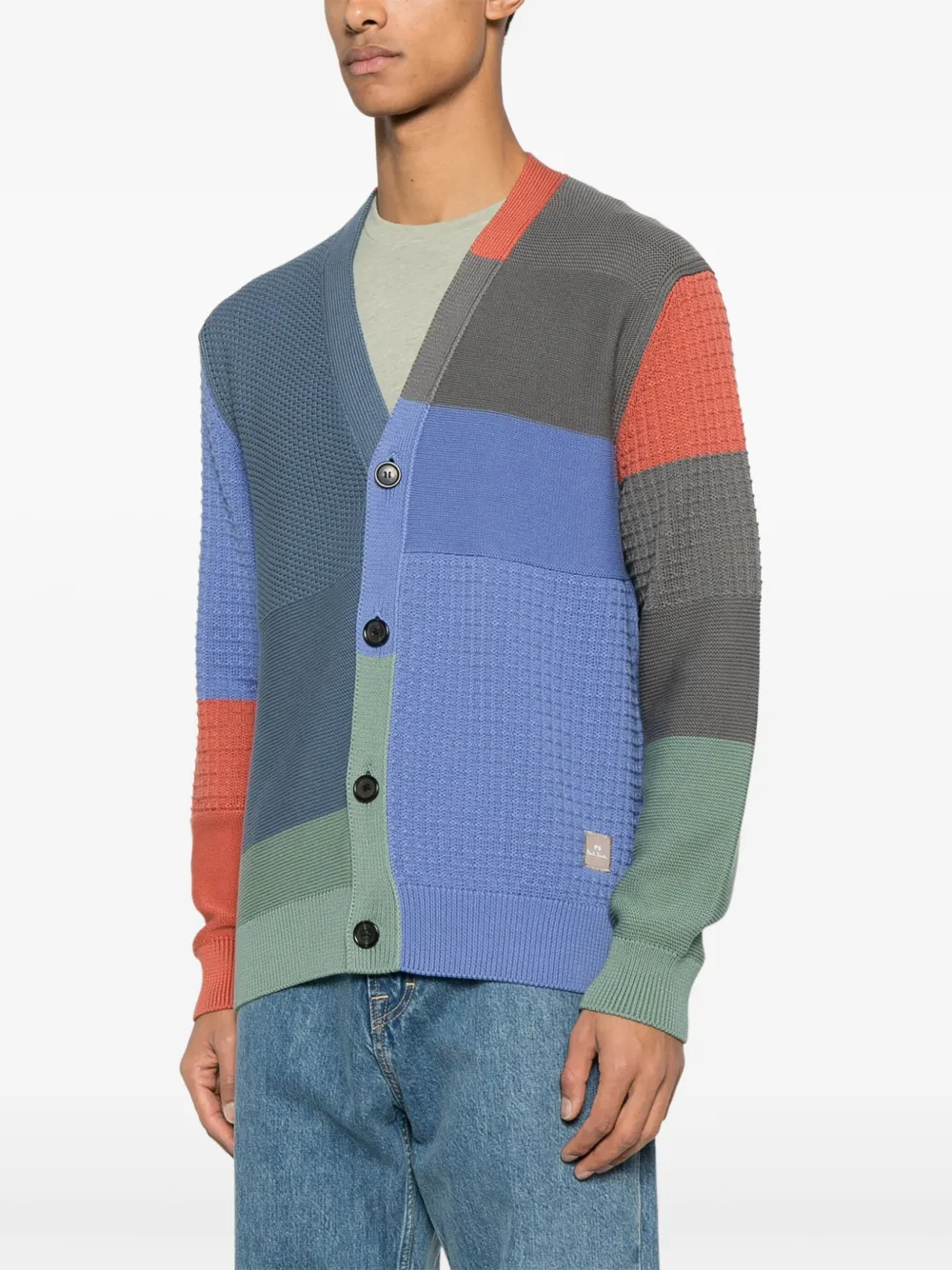 PS Paul Smith Vest met colourblocking van biologisch katoenen Grijs