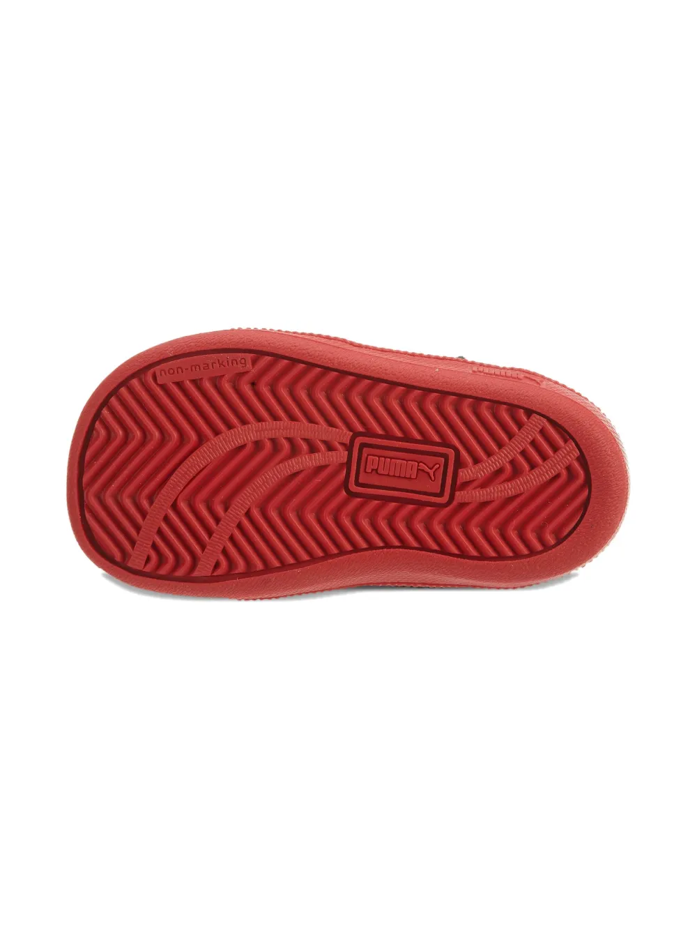Puma Kids patent leather strap trainers Zwart