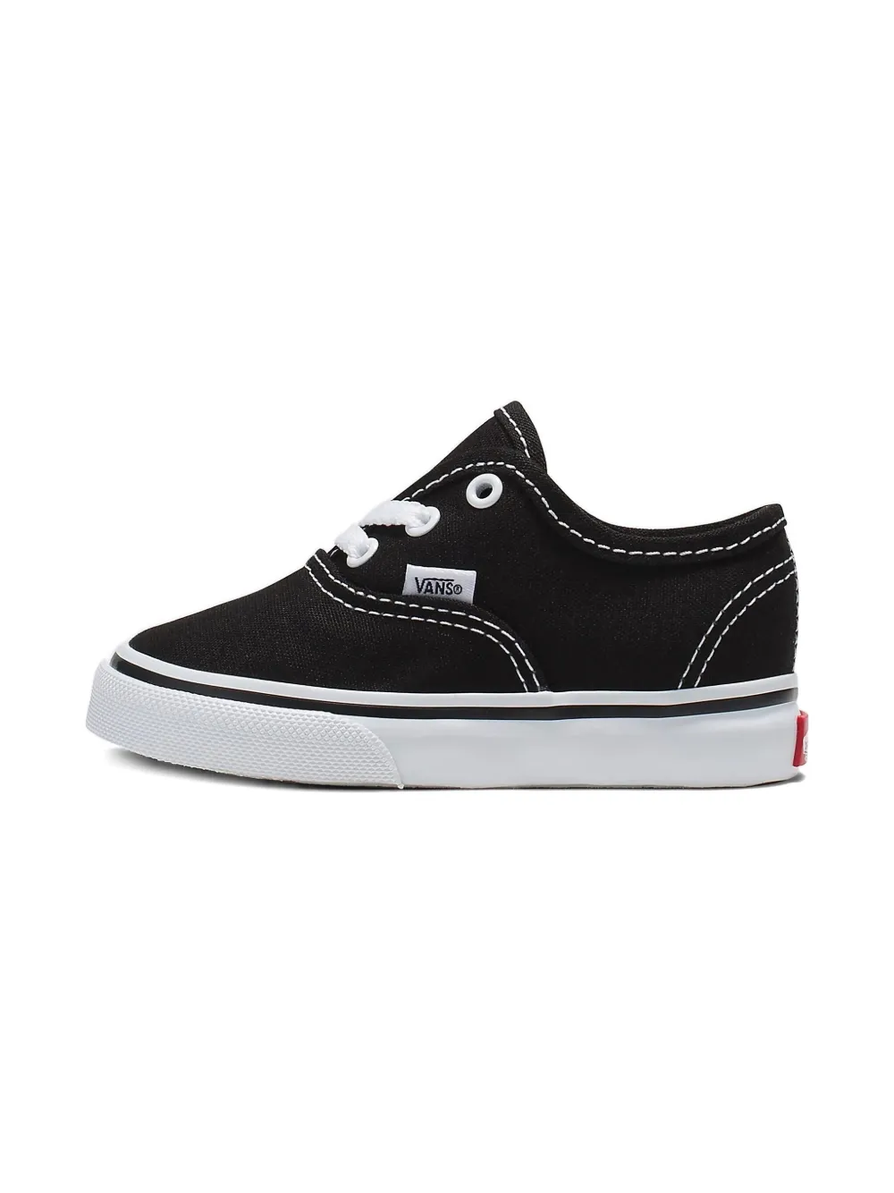 Vans Kids Authentic lace-up canvas sneakers - Zwart