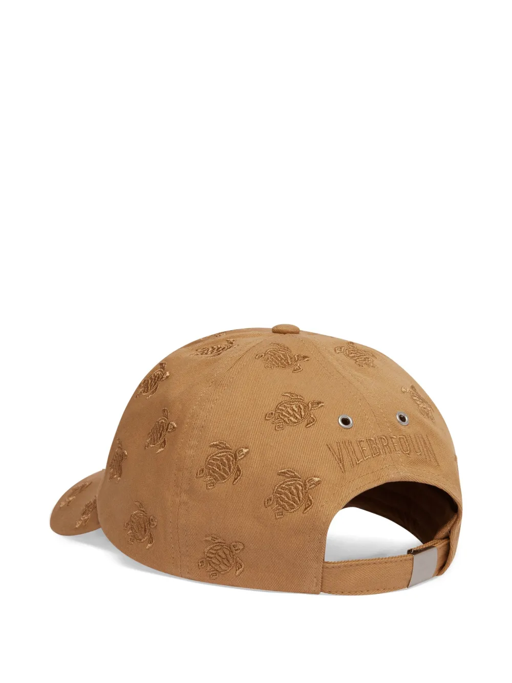 Vilebrequin turtle-embroidered cap - Bruin