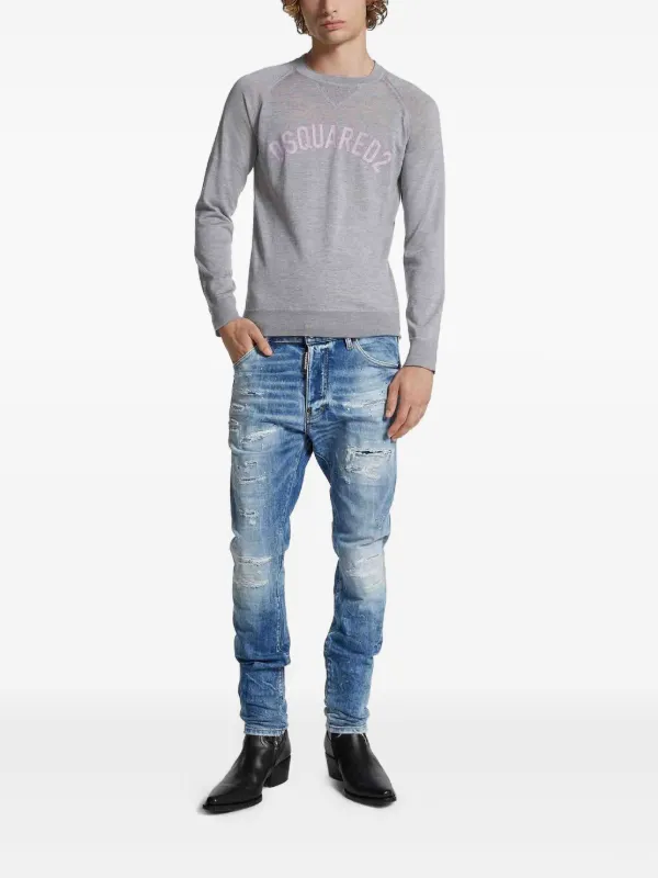 DSQUARED2 fine-knit T-shirt | Grey | FARFETCH