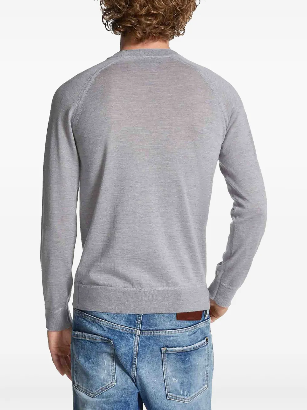 DSQUARED2 Fijngebreid T-shirt Grijs