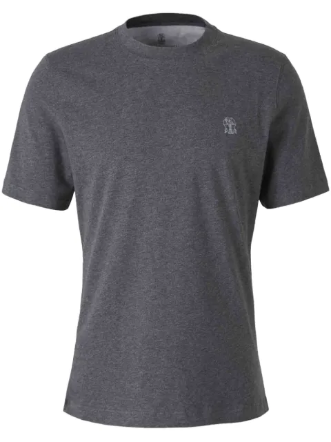 Brunello Cucinelli playera con logo estampado
