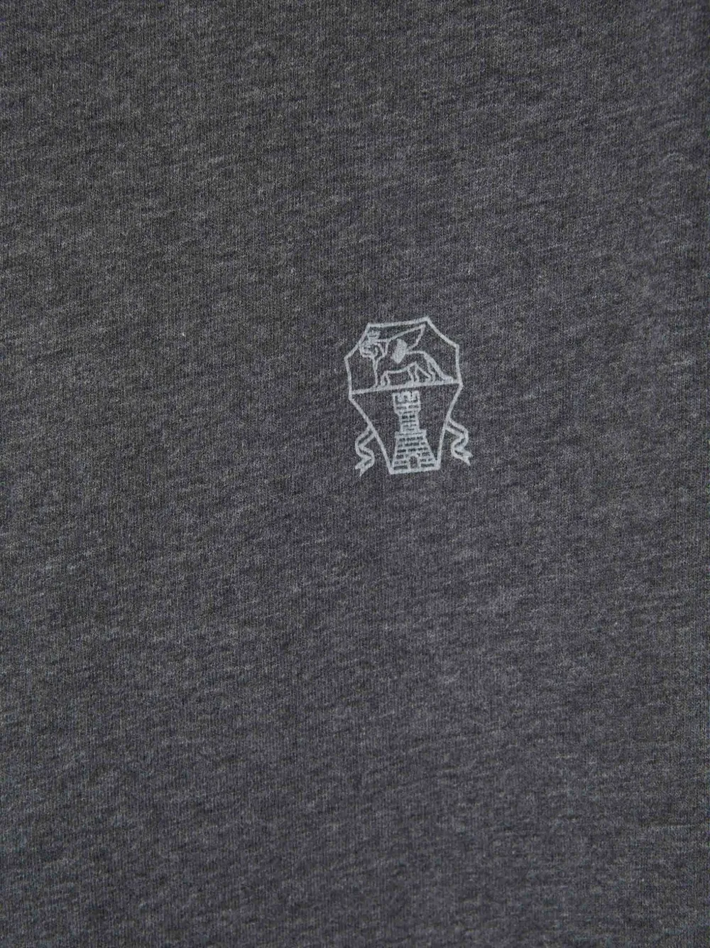 Brunello Cucinelli T-shirt met logoprint Grijs