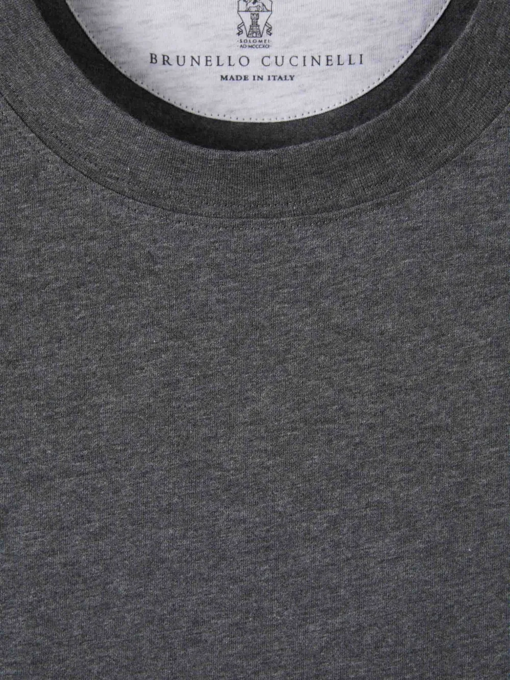 Brunello Cucinelli T-shirt met logoprint Grijs
