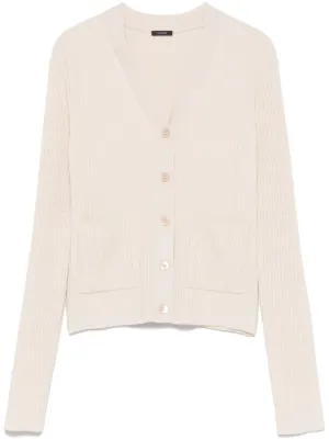 ROCHAS White cardigan⚪️ Merino wool long-sleeved cardigan - Rochas Official Website