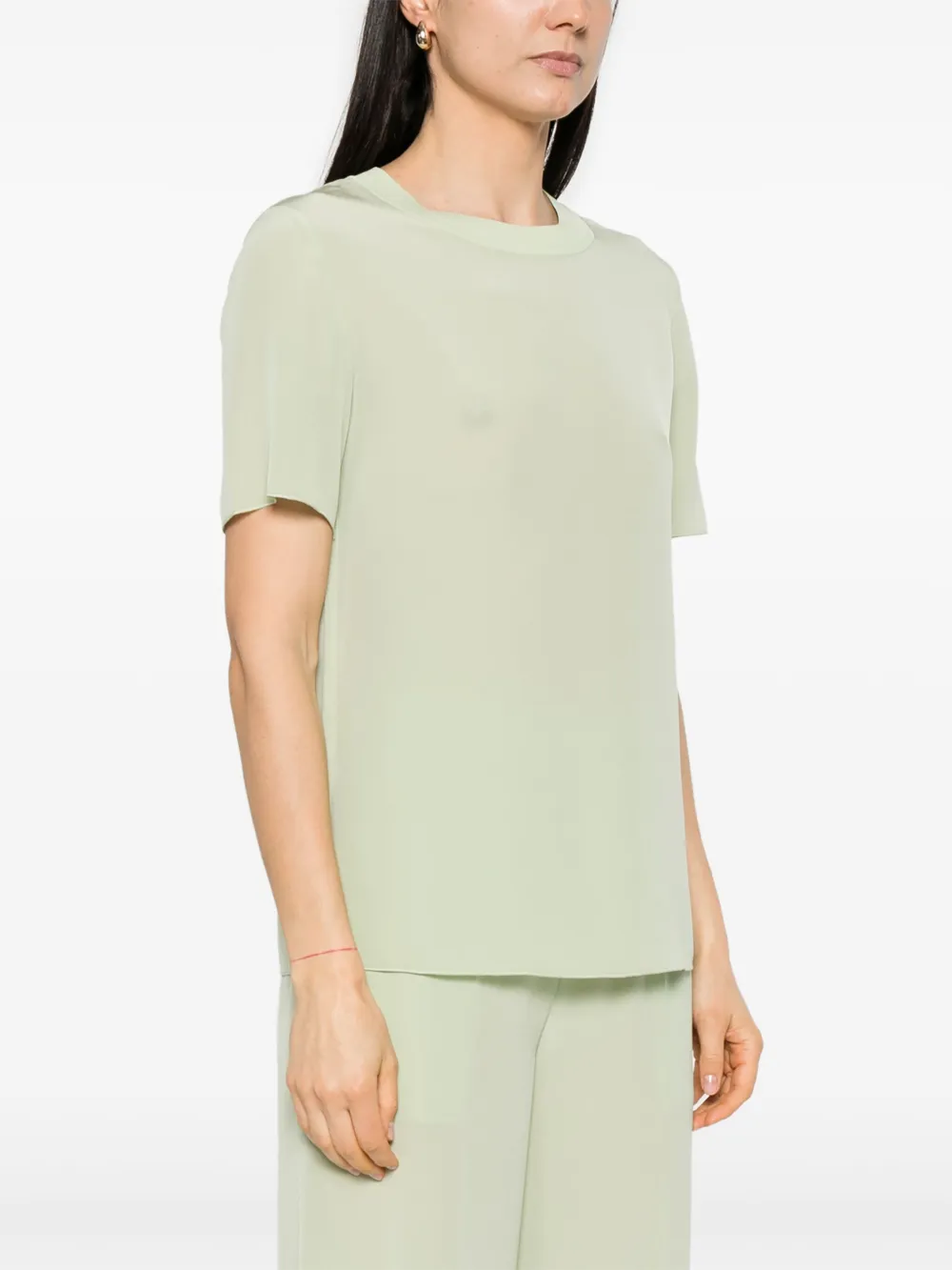 Shop Joseph Rubin Silk T-shirt In Green