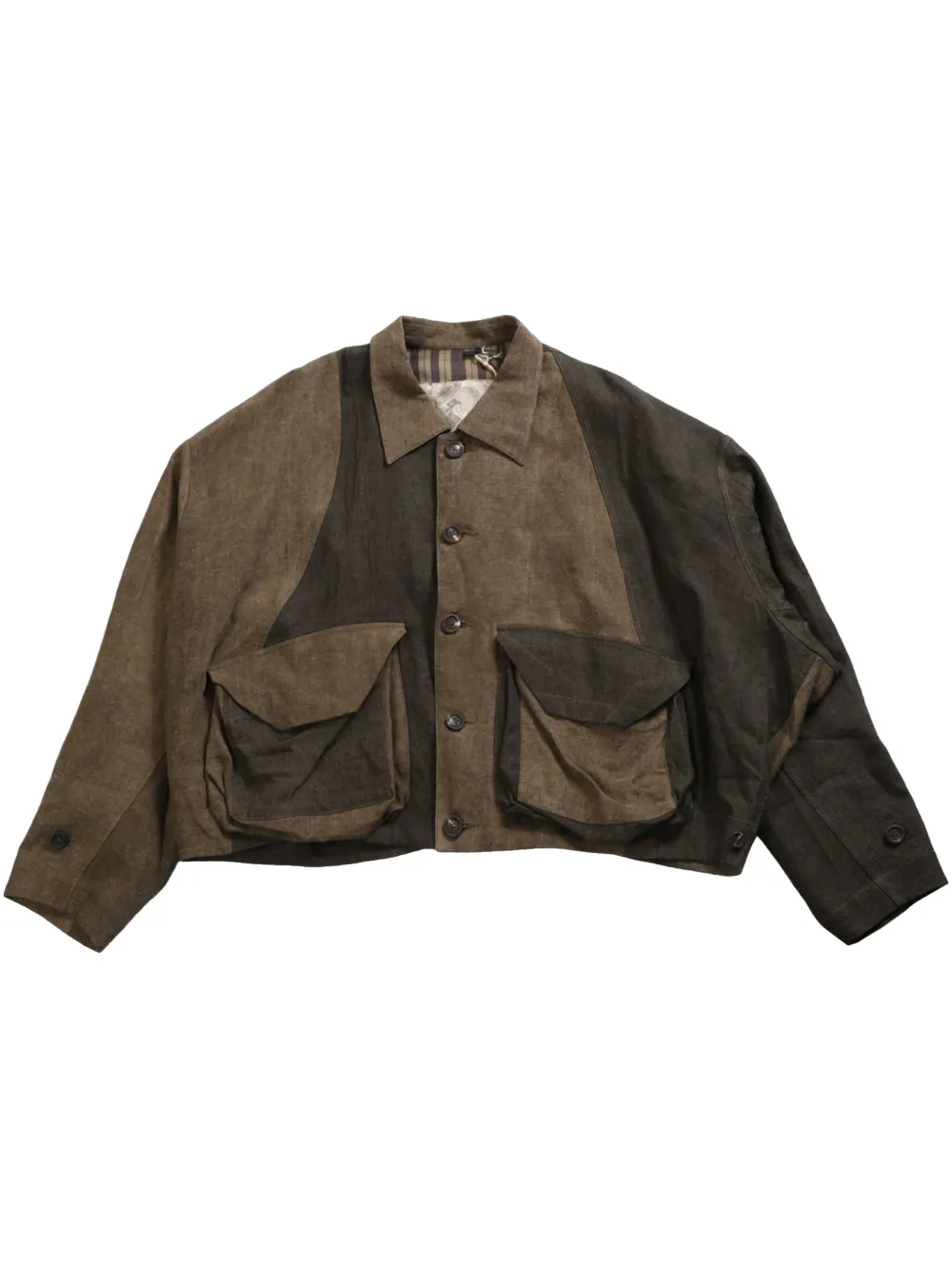 panelled bomber jacket