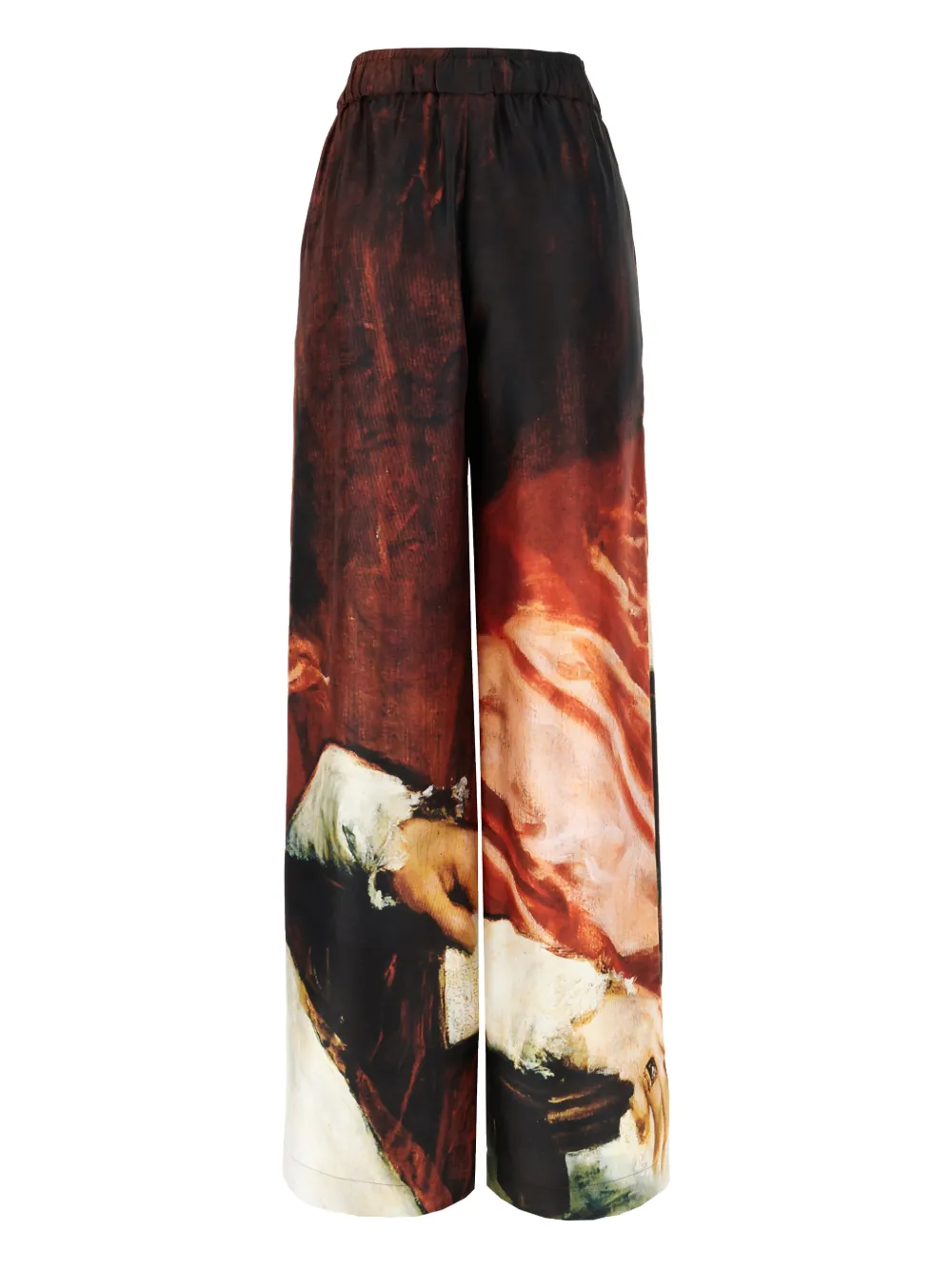 Alexander McQueen all-over printed trousers - Rood