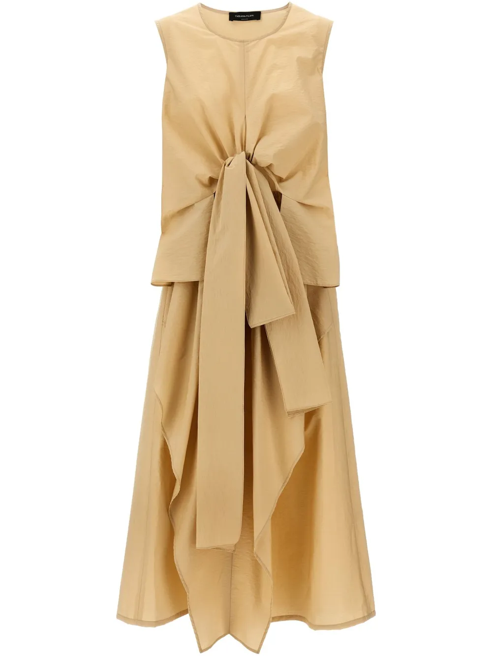 Fabiana Filippi Paper jurk Beige