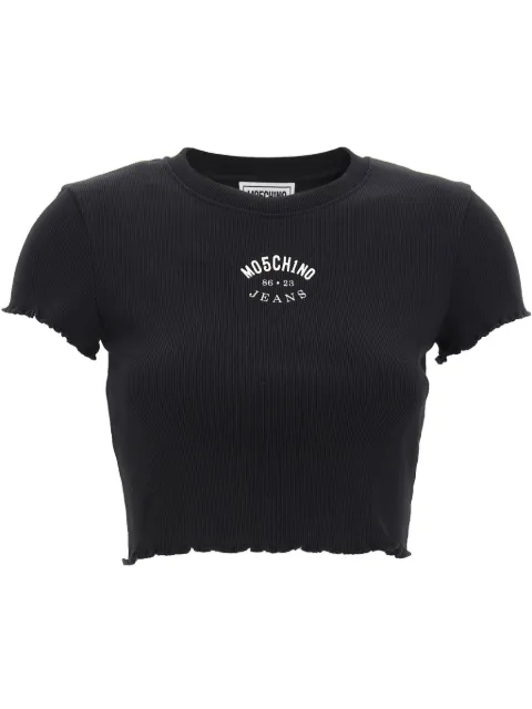 MOSCHINO JEANS ribbed T-shirt
