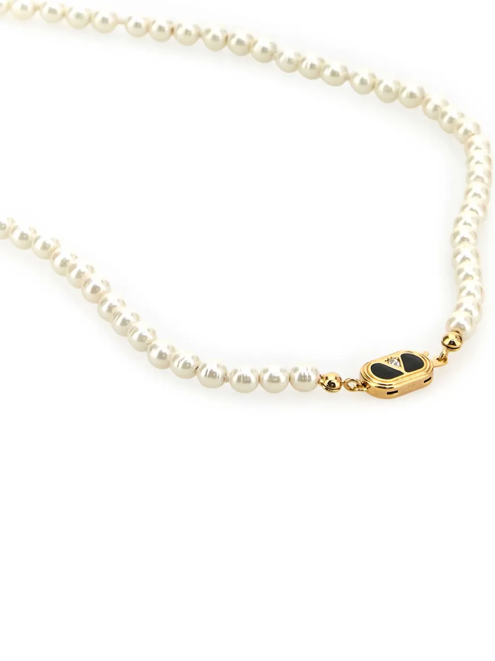 Valentino Garavani Ovalette pearls necklace - Beige