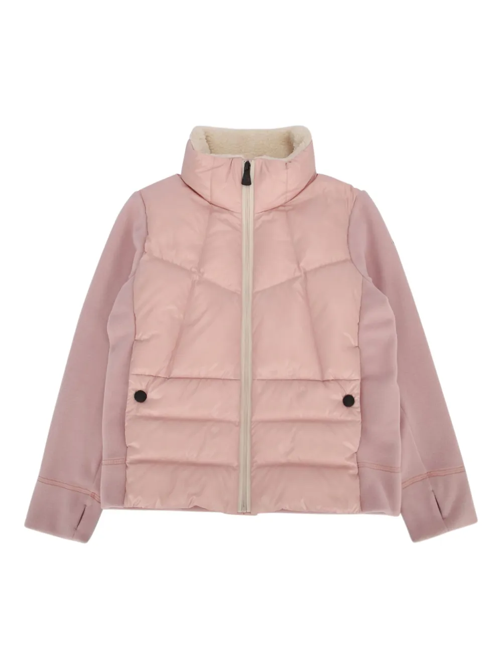 Moncler Enfant padded fleece jacket Roze