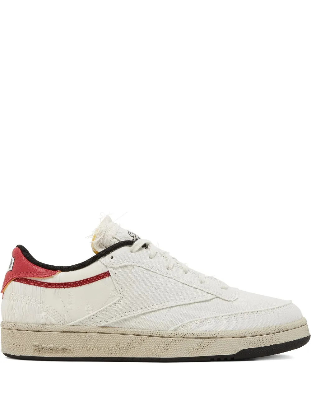 Reebok Club C 85 frayed-detail sneakers Neutrals