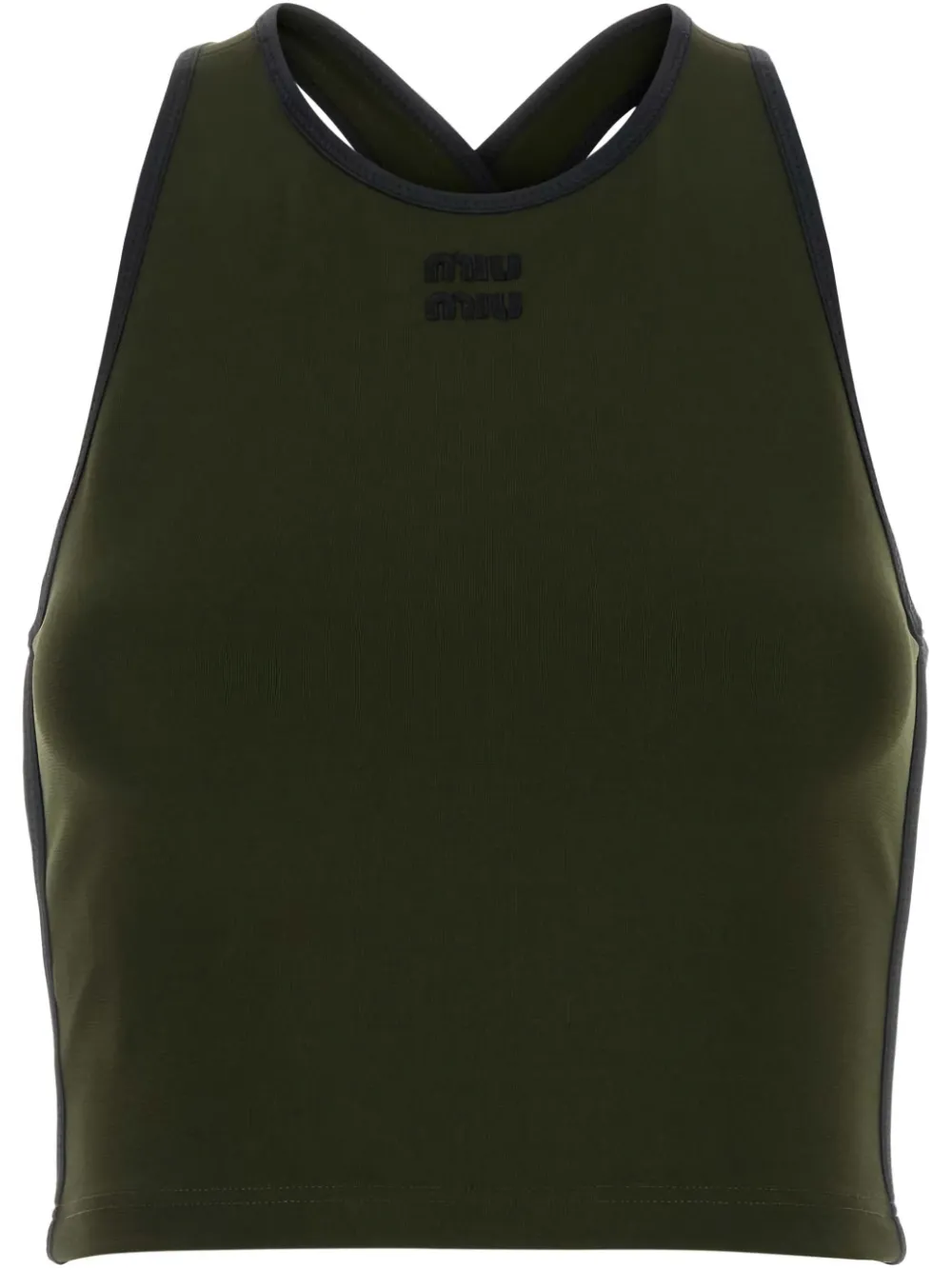 Miu Miu Top con ricamo | verde | Image 1