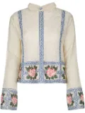 BODE floral-embroidered shirt - White