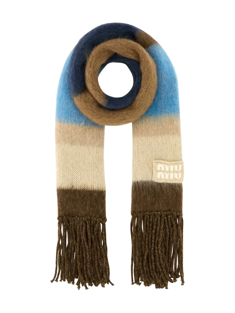 Miu Miu Sciarpa con ricamo | marrone | Image 1
