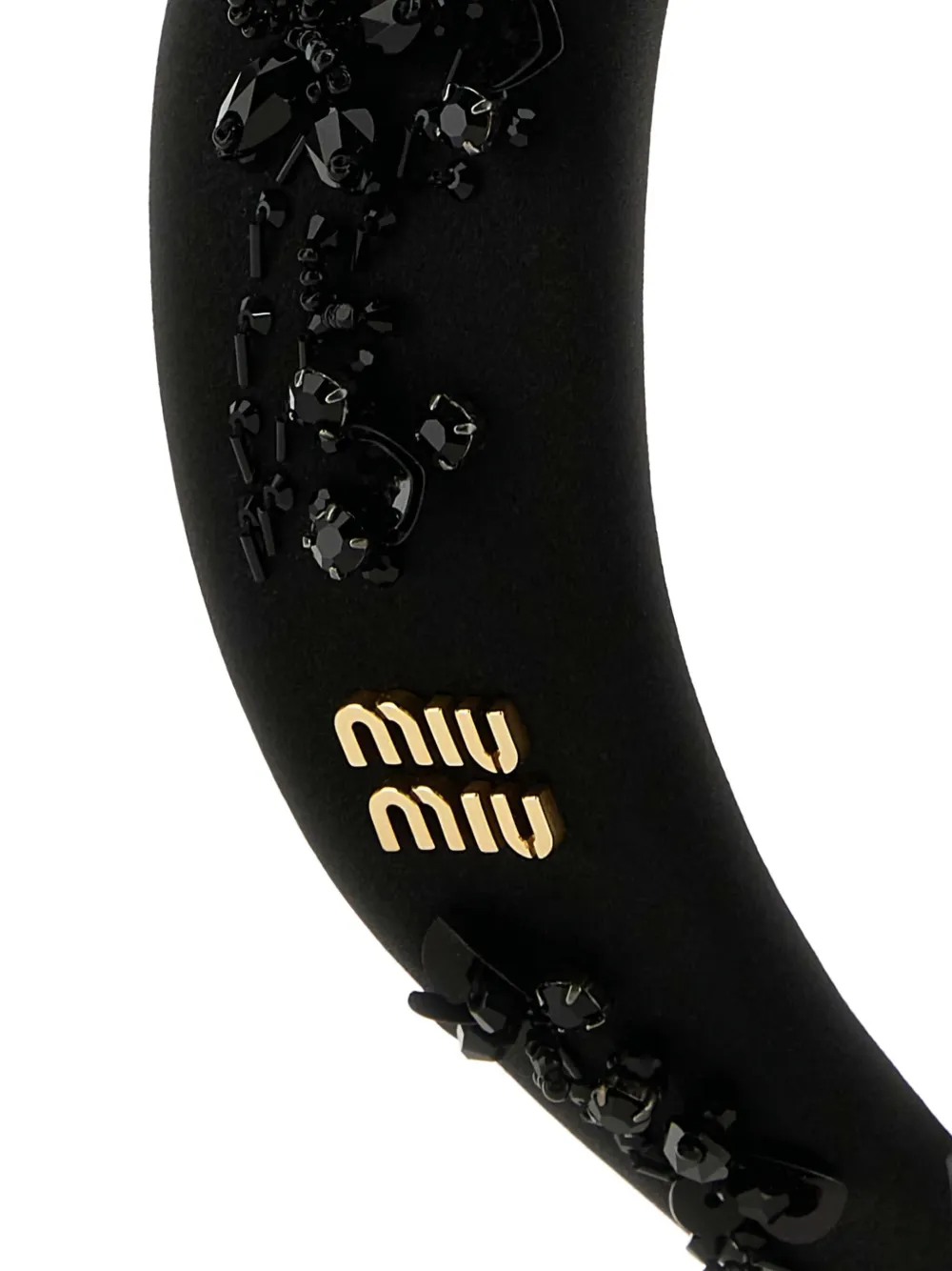 Miu Miu duchesse headband - Zwart