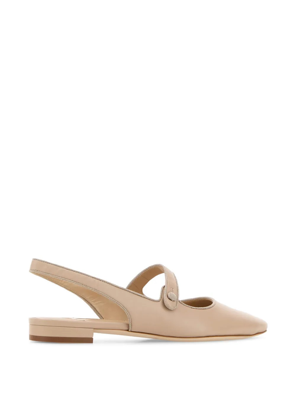 Manolo Blahnik Sawra ballerina's Beige