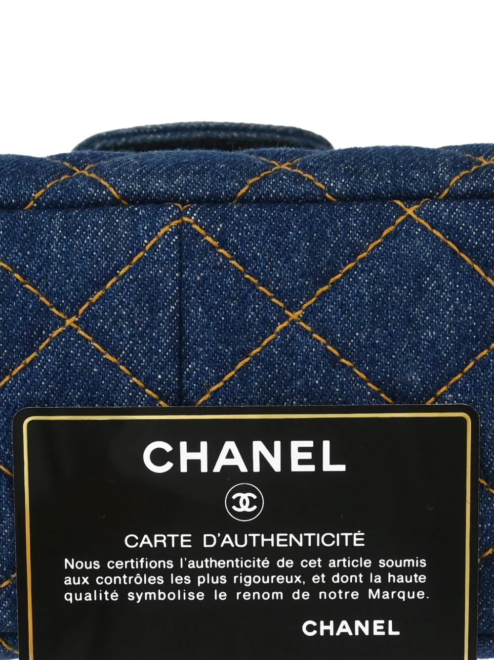 1997 Denim Diamond-Quilted Shoulder Bag