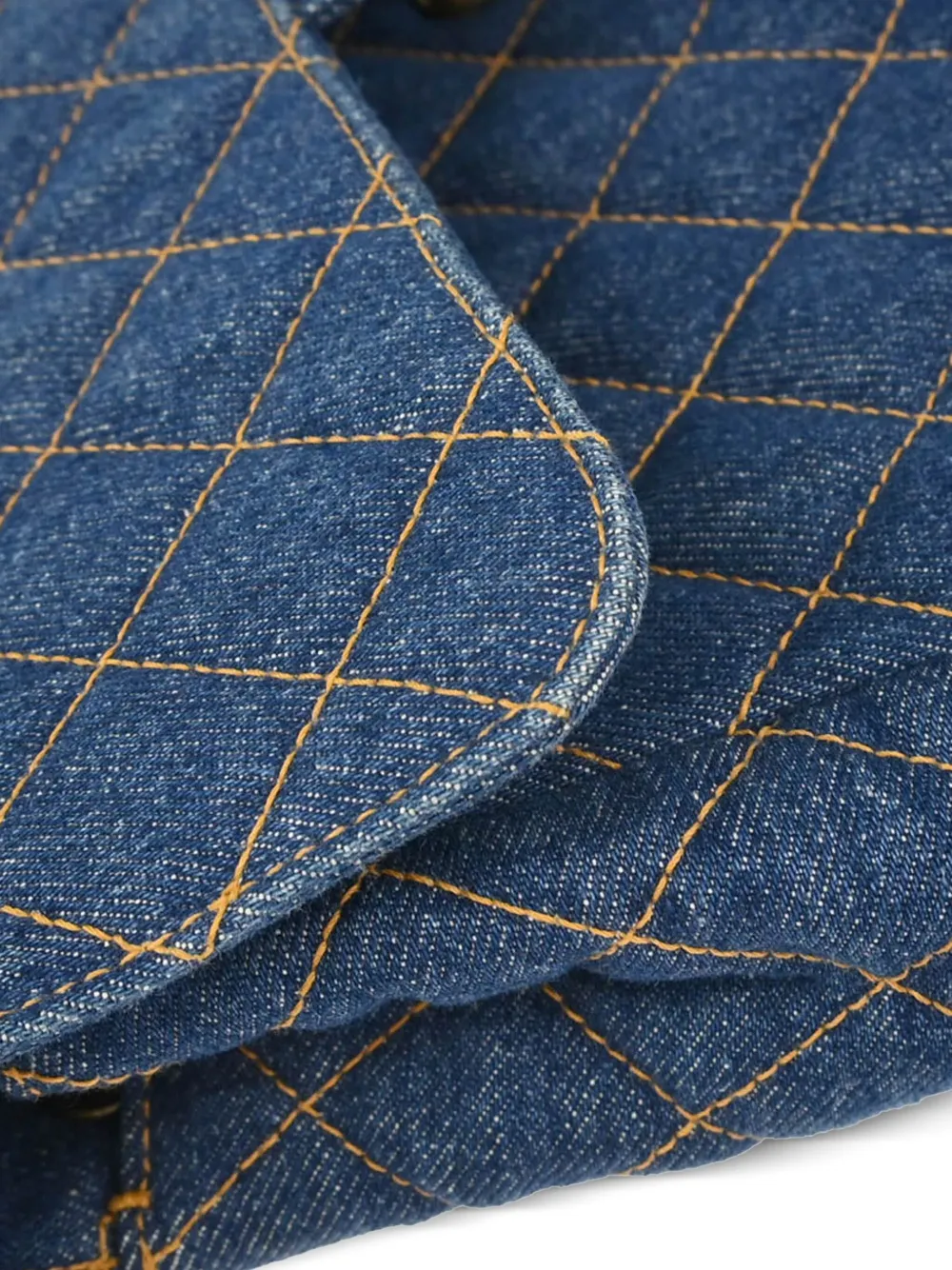 Pre-owned Chanel 1997 Denim Diamond-quilted Shoulder Bag In 蓝色
