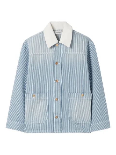 Claudie Pierlot جاكيت جينز مخطط