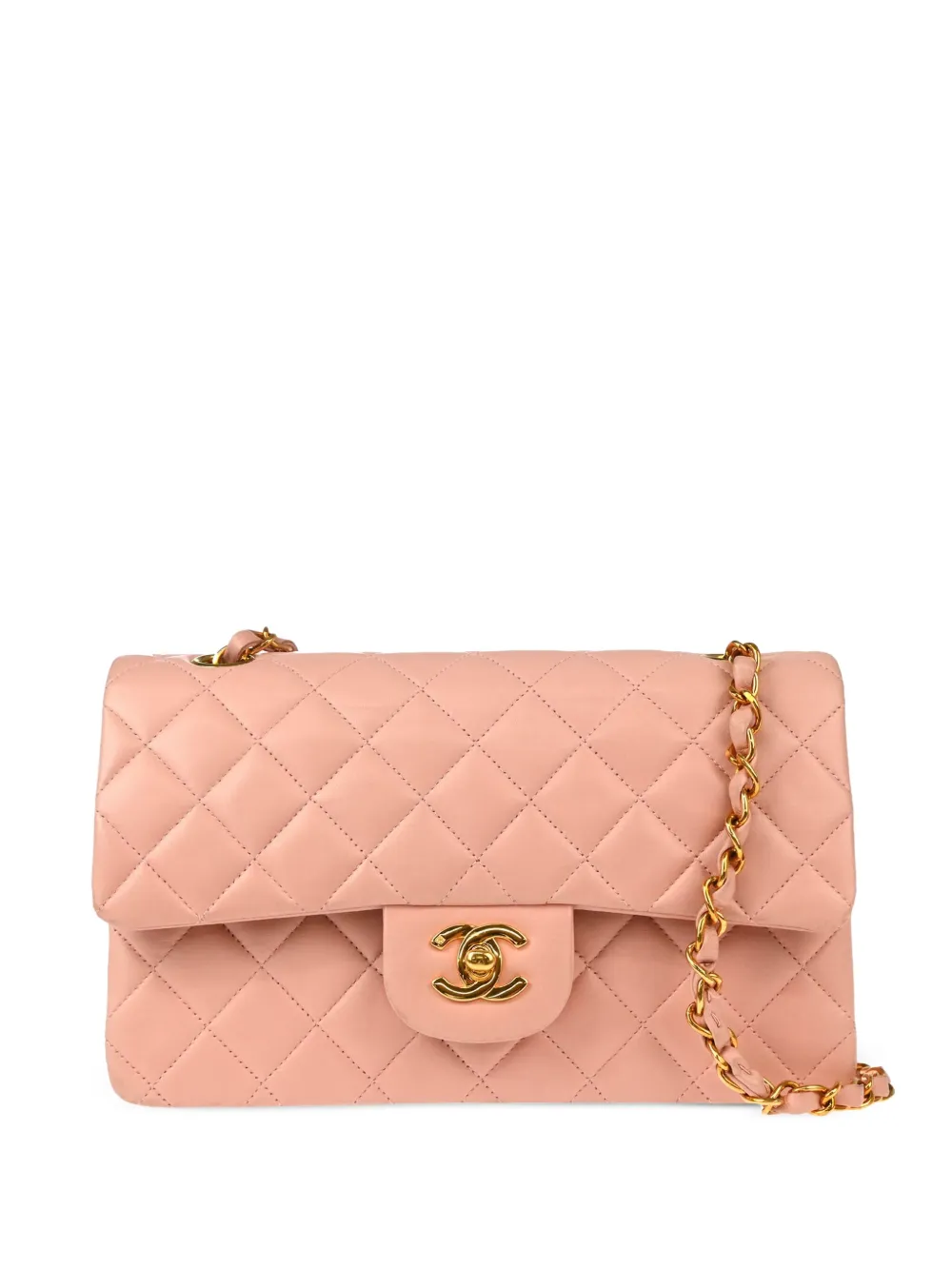 CHANEL Pre-Owned 1998s クラシック ダブルフラップ ショルダーバッグ S - ピンク CHANEL Pre-Owned 1998s クラシック ダブルフラップ ショルダーバッグ S - ピンク