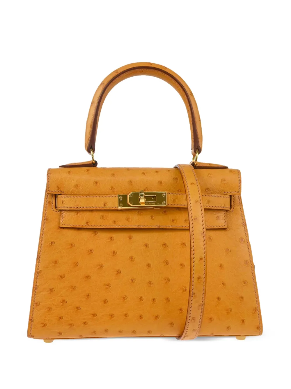 Hermès Pre-Owned 1999 ミニ ケリー 20 ハンドバッグ - オレンジ Hermès Pre-Owned 1999 ミニ ケリー 20 ハンドバッグ - オレンジ