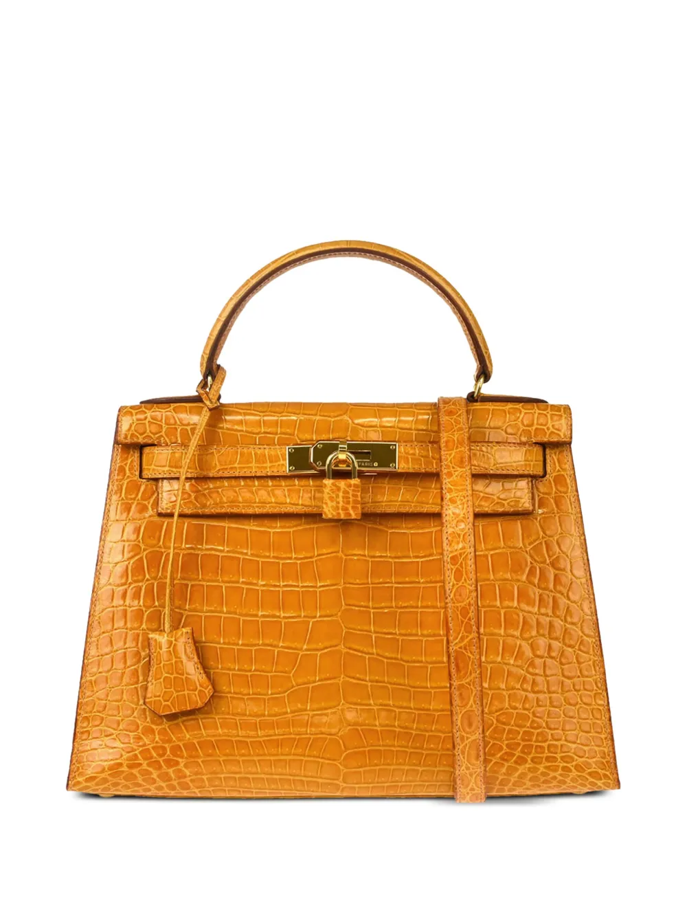 Hermès Pre-Owned 1997 Kelly セリエ 28 ハンドバッグ - オレンジ Hermès Pre-Owned 1997 Kelly セリエ 28 ハンドバッグ - オレンジ