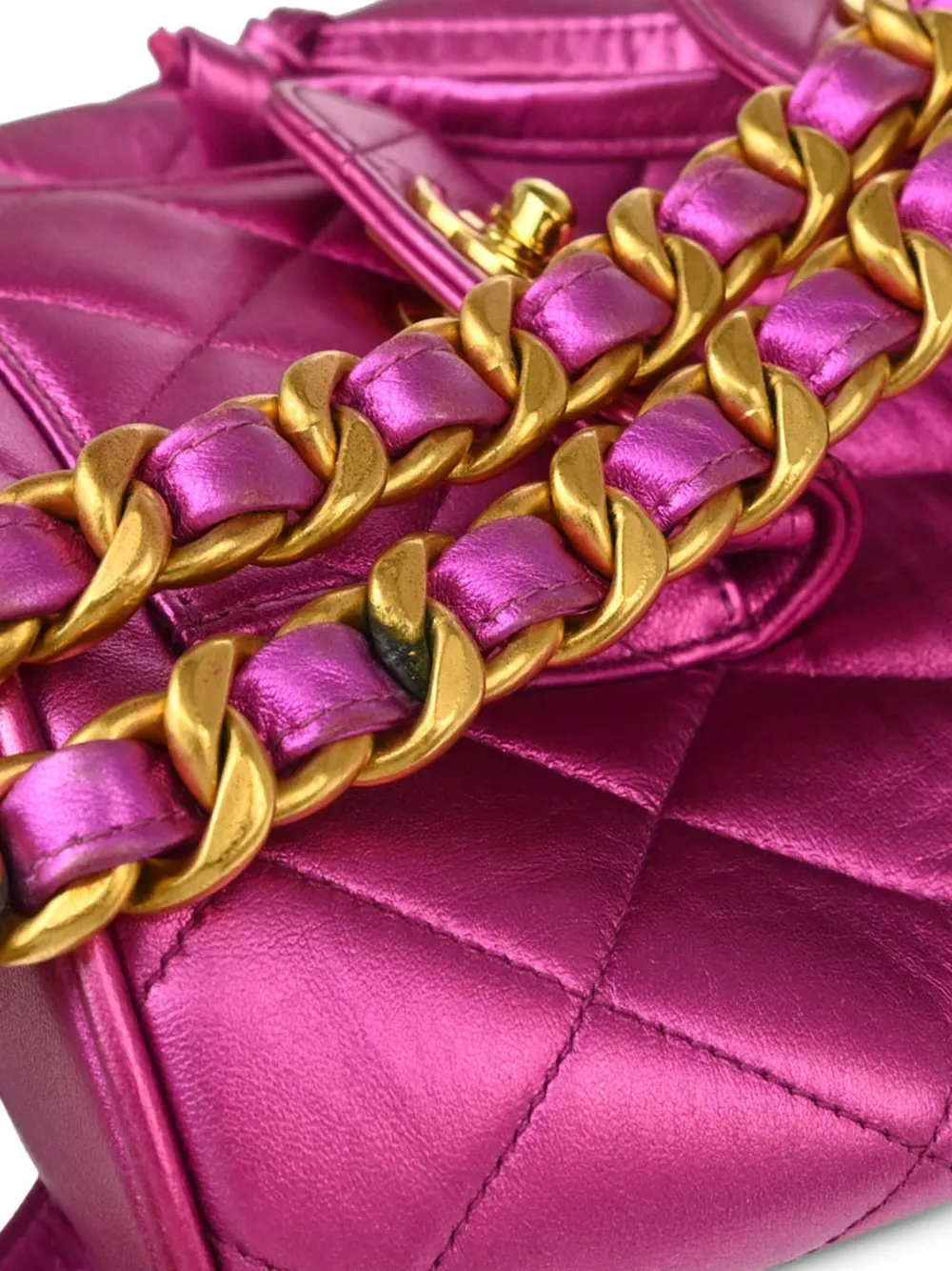 Pre-owned Chanel 1992 Small Duma Backpack In 粉色