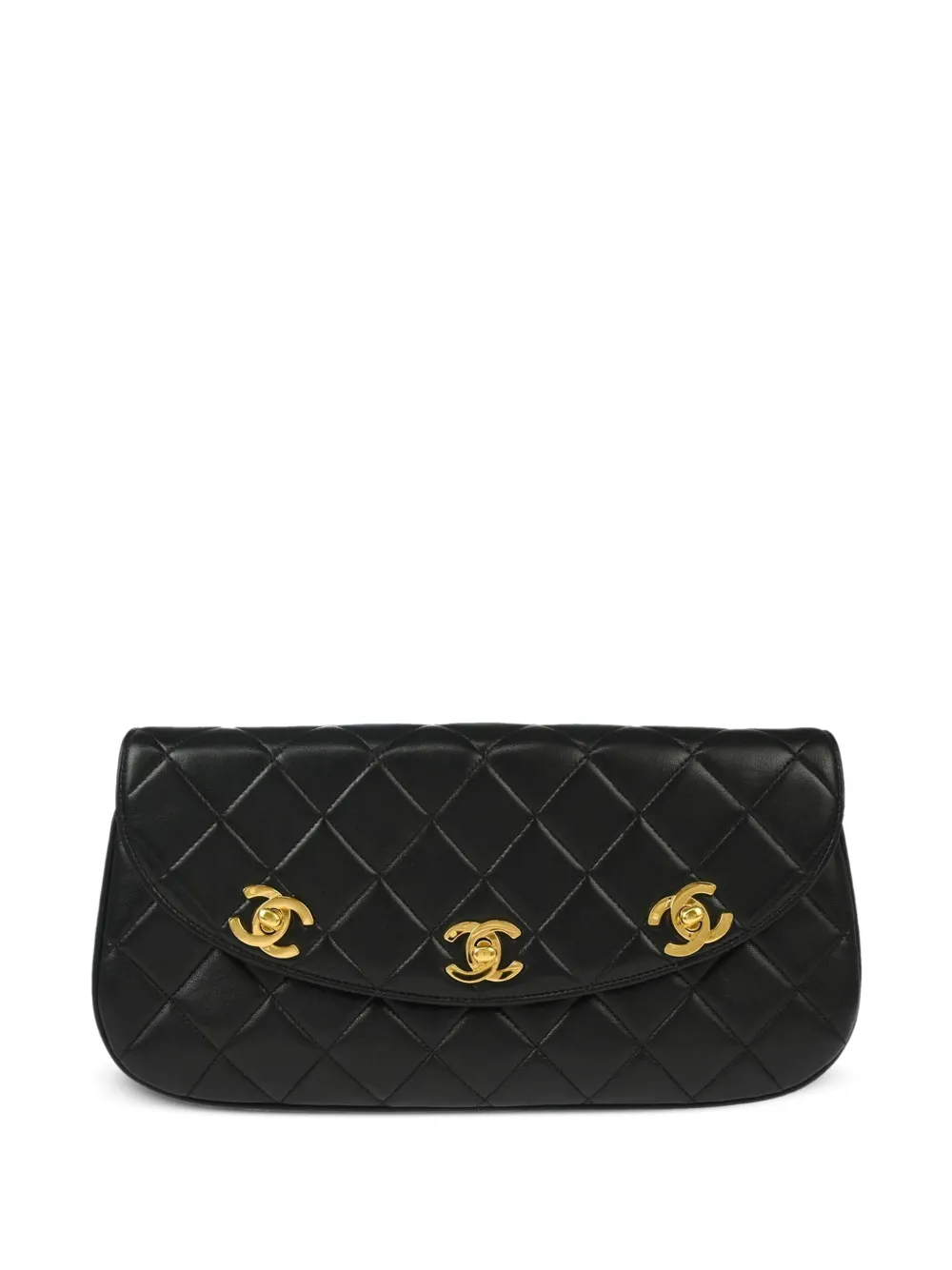 CHANEL Pre-Owned 2016 quilted clutch bag | Black | Image 1