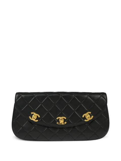 CHANEL Pre-Owned quiltet clutch fra 2016