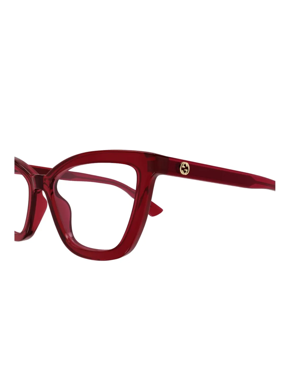 Gucci Gg1686o Linea Gg Logo Eyeglasses In Red