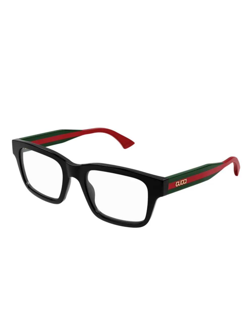 Gucci Eyewear rectangle-frame glasses - Groen