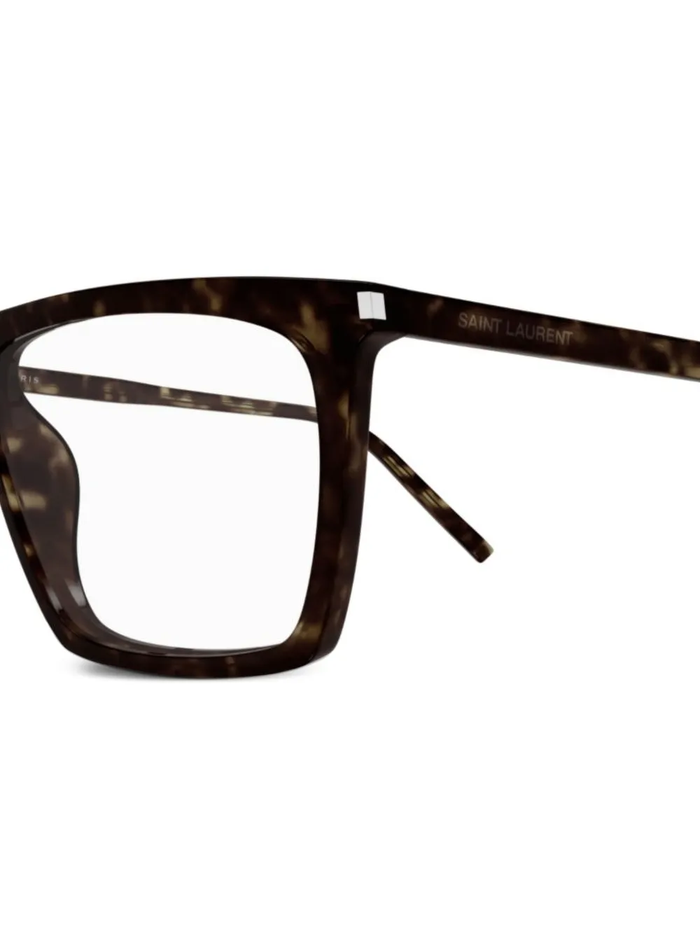 Saint Laurent Eyewear Bril met vierkant montuur Bruin