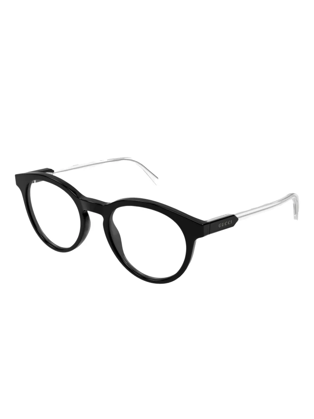 Gucci Eyewear Bril met rond montuur - Zwart