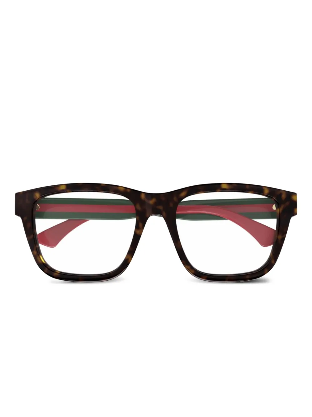 Gucci Eyewear Zonnebril met vierkant montuur Bruin