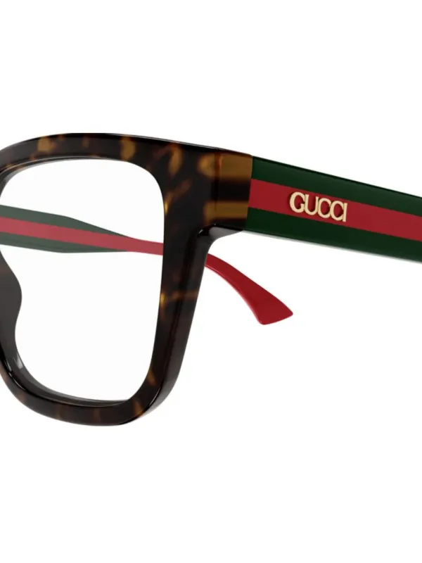 GUCCI スクエアサングラス ダークブラウン スクエア サングラスブラウン | GUCCI公式