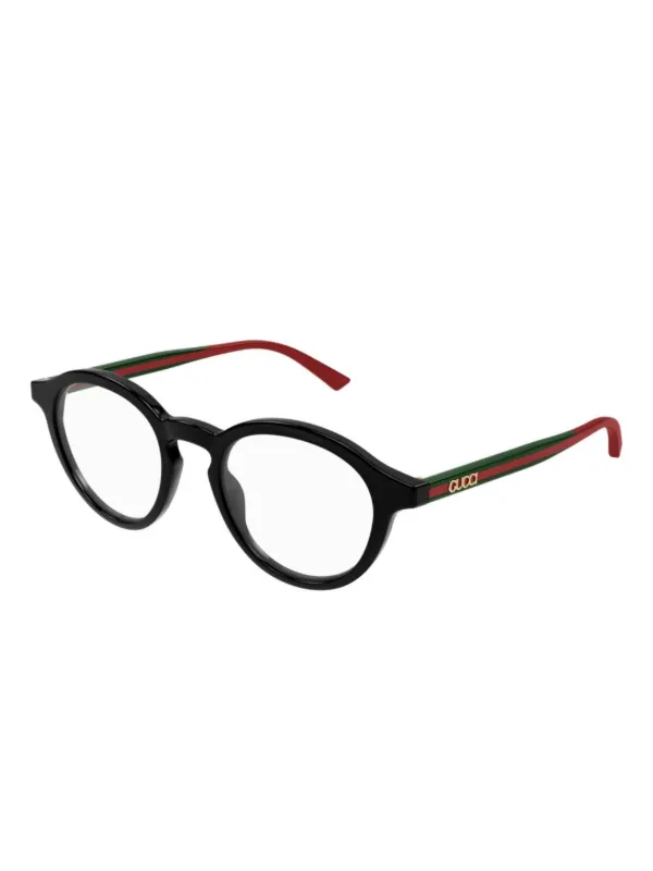 Gucci Eyewear ラウンド眼鏡フレーム | ブラック | FARFETCH JP