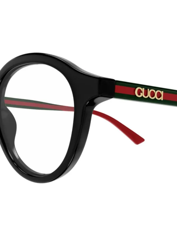 Gucci Eyewear ラウンド眼鏡フレーム | ブラック | FARFETCH JP