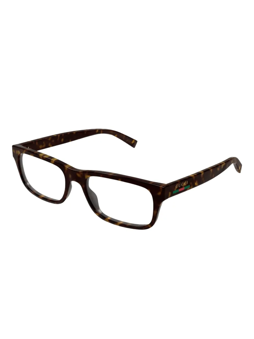 Gucci Eyewear Bril met rechthoekig montuur - Bruin