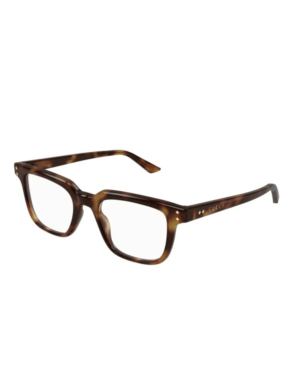 Gucci Eyewear Bril met rivetdetail - Bruin