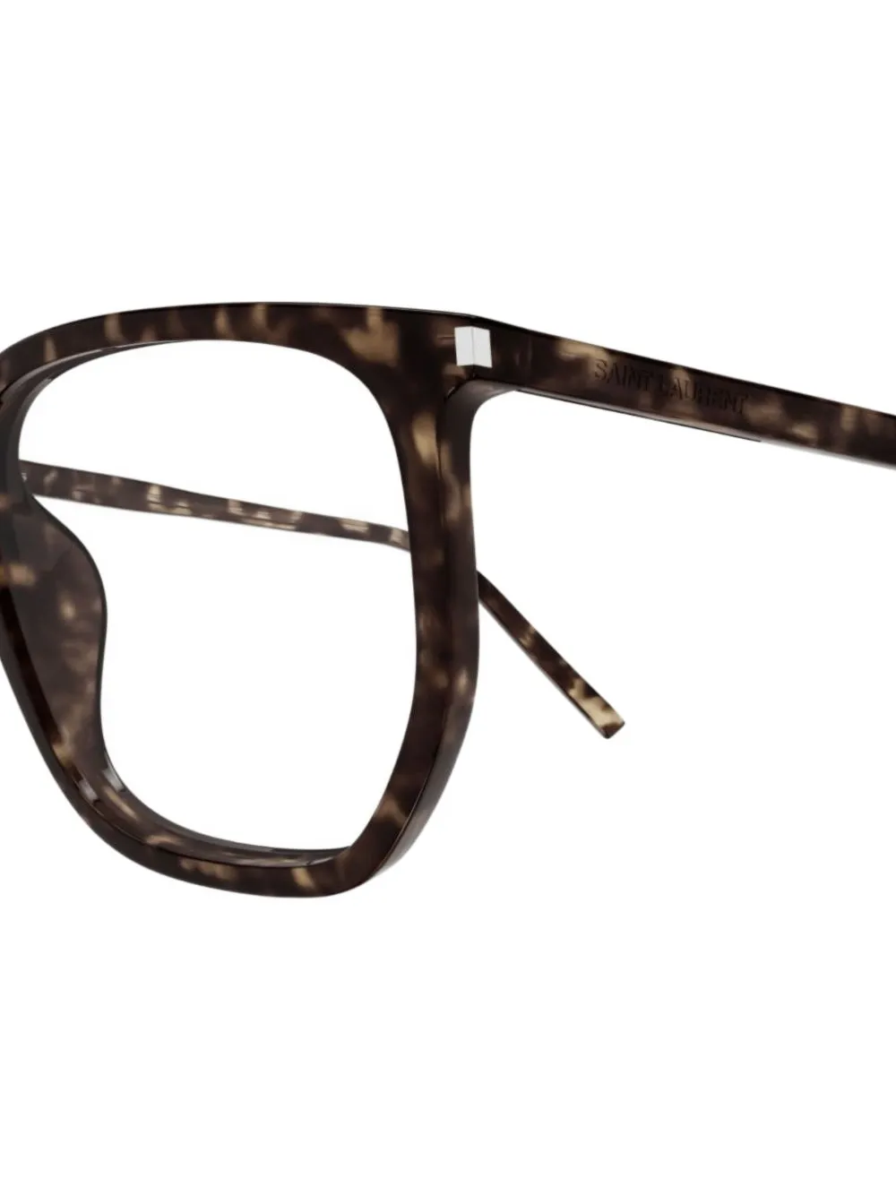 Saint Laurent Eyewear Bril met geometrisch montuur Bruin