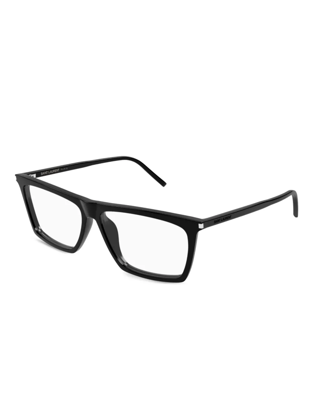 Saint Laurent Eyewear rectangle-frame glasses - Zwart