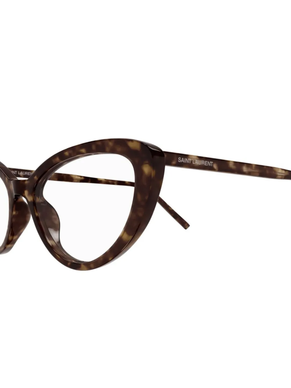 SAINT LAURENT ブラウン キャットアイ サングラス Saint Laurent Eyewear キャットアイ眼鏡フレーム | ブラウン