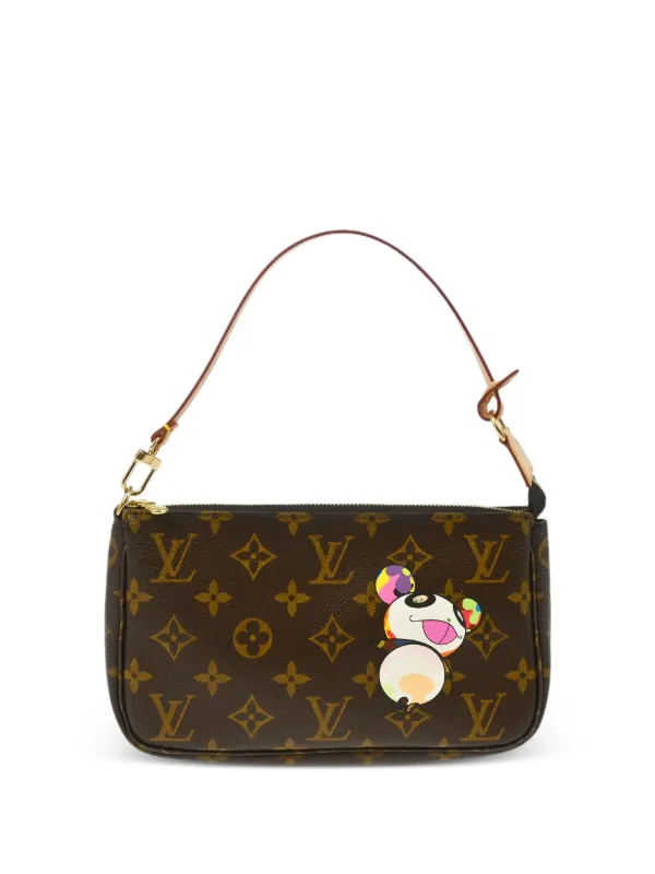 Louis Vuitton Pre-Owned x Takashi Murakami 2004 Panda Pochette Accessoires  Handbag Brown FARFETCH IN