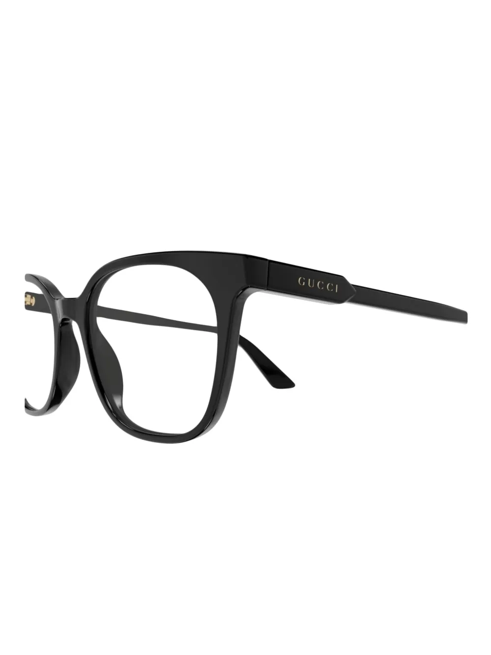 Gucci Logo-print Glasses In 黑色