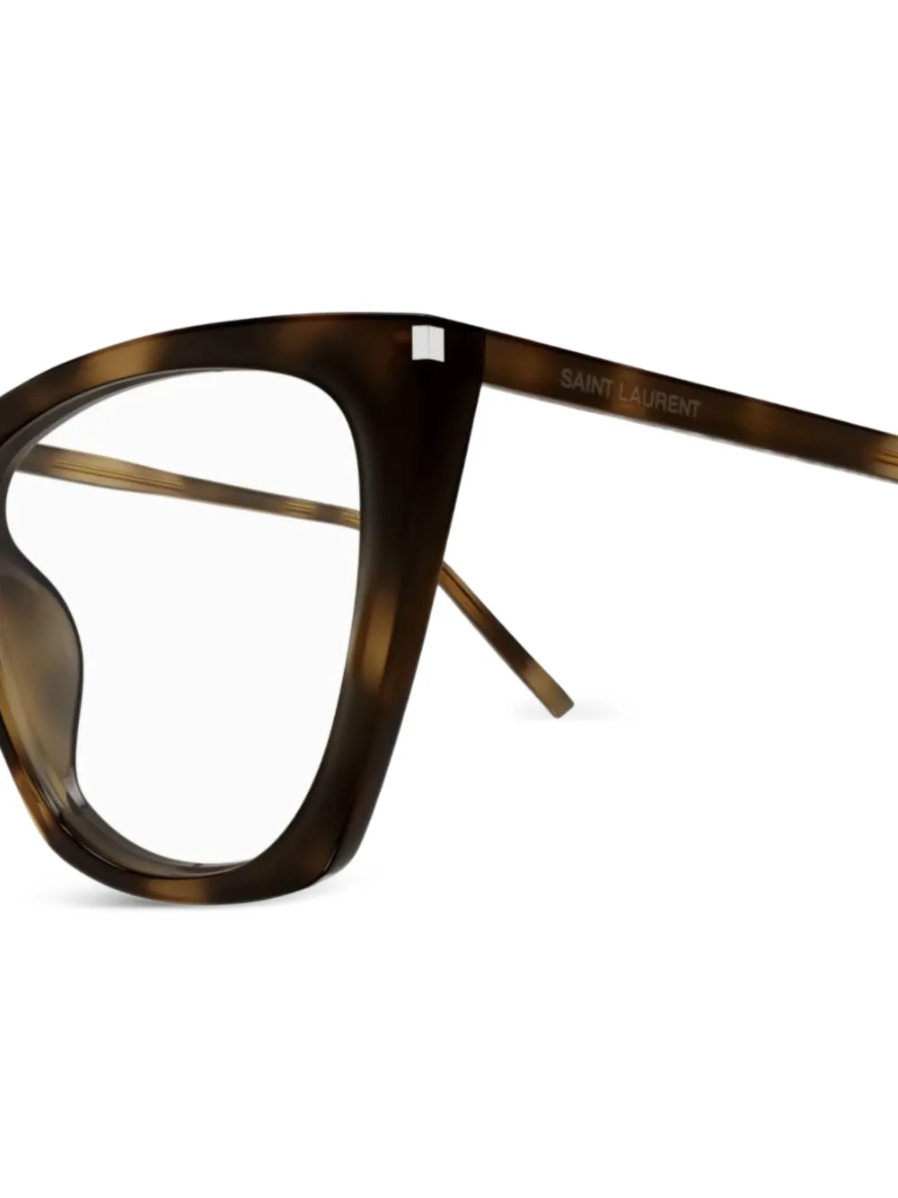 Saint Laurent Eyewear Bril met cat-eye montuur Bruin