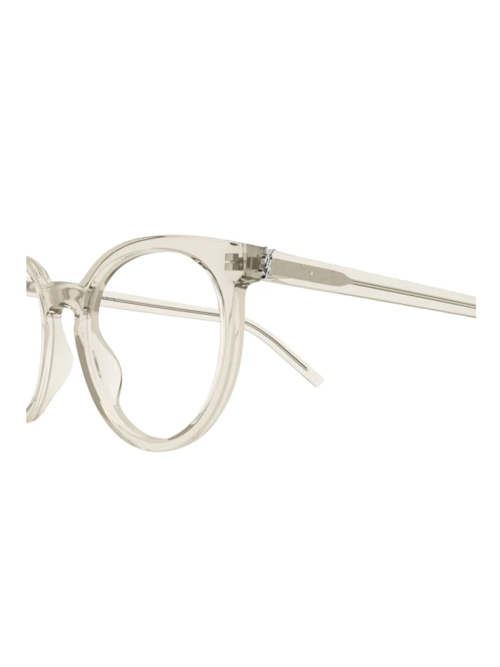 Saint Laurent Eyewear Bril met rond montuur Grijs