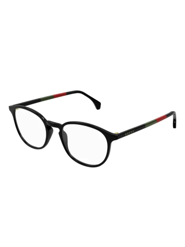 Gucci Eyewear ラウンド眼鏡フレーム | ブラック | FARFETCH JP
